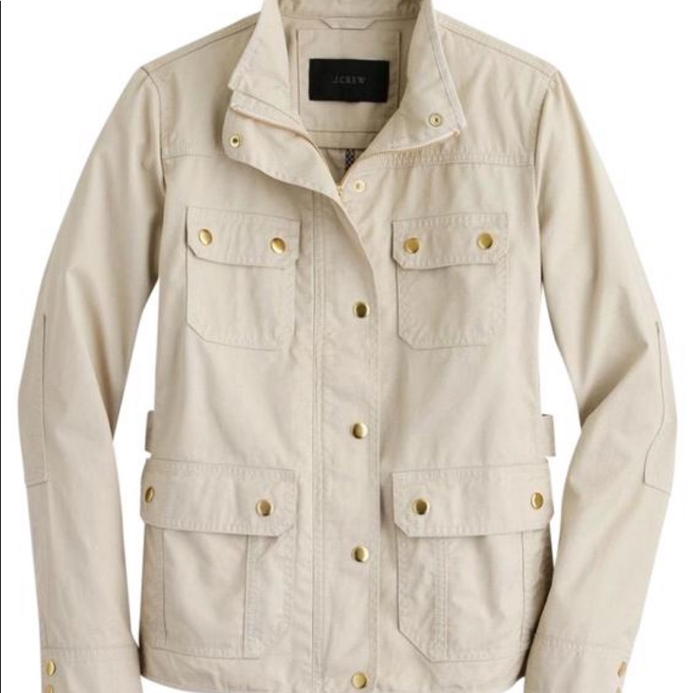Jcrew downtown field jacket in tan so XXS